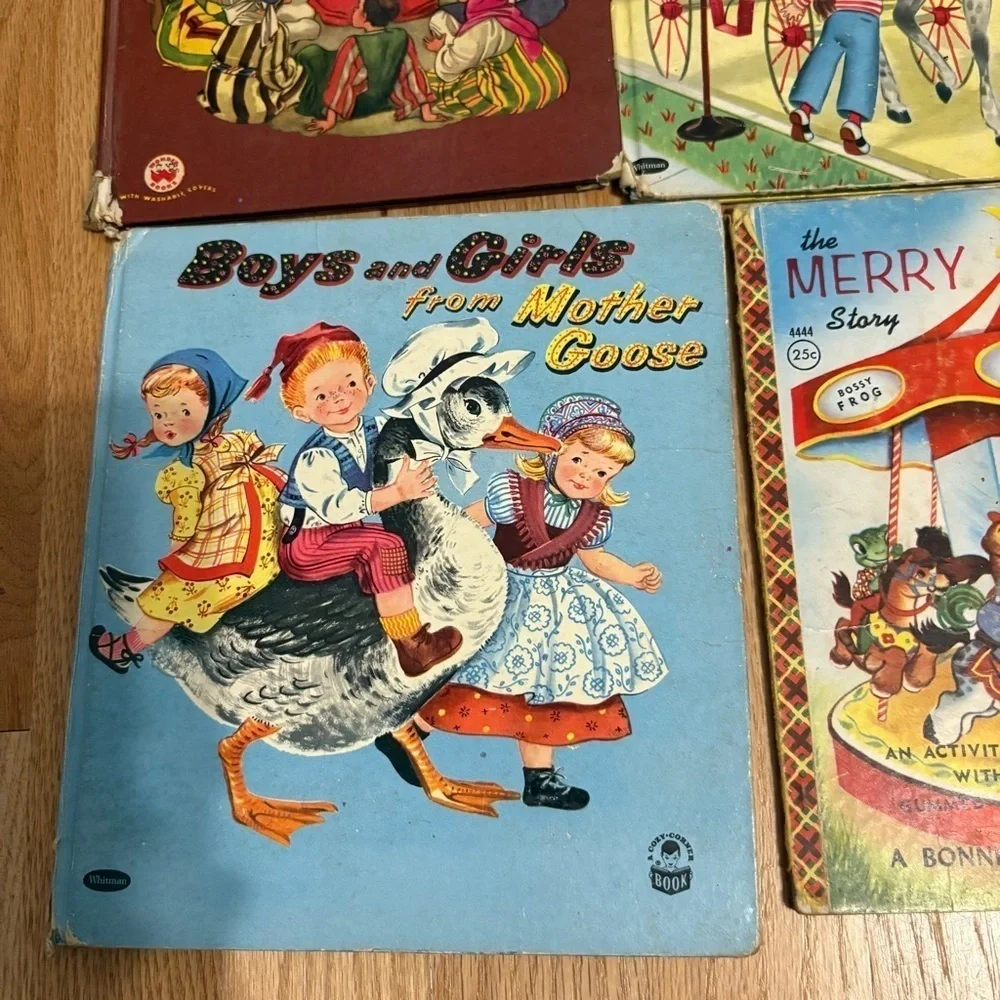 Vintage Kids Storybook Bundle The Merry Animal Story Book Bonnie Pepper